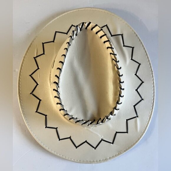 Vintage Straw Cowboy Hat with Wide Brim – Rustic Western Style - Picture 9 of 10